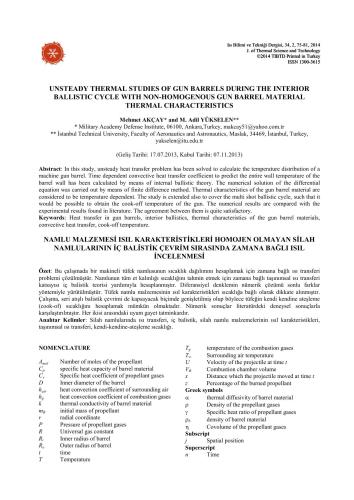 خرید و دانلود نسخه کامل کتاب Adil Yükselen. Unsteady thermal studies of gun barrels during the interior ballistic cycle with non-homogenous gun barrel material thermal characteristics_68f0ff48b26e9.jpeg خرید و دانلود نسخه کامل کتاب Adil Yükselen. Unsteady thermal studies of gun barrels during the interior ballistic cycle with non-homogenous gun barrel material thermal characteristics