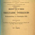 خرید و دانلود نسخه کامل کتاب Administrativer Bericht über die Teilnahme Österreichs an der Weltausstellung in Philadelphia 1876 : Beiträge zur Geschichte der Vereinigten Staaten und zur Frage unseres Exports