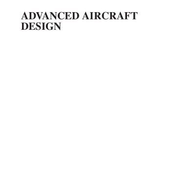 خرید و دانلود نسخه کامل کتاب Advanced Aircraft Design: Conceptual Design, Technology and Optimization of Subsonic Civil Airplanes
