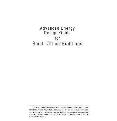 خرید و دانلود نسخه کامل کتاب Advanced Energy Design Guide For Small Office Buildings