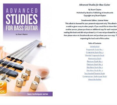 خرید و دانلود نسخه کامل کتاب Advanced Studies for Bass Guitar (Bass Guitar Techniques Series)