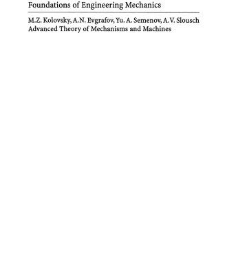 خرید و دانلود نسخه کامل کتاب Advanced Theory of Mechanisms and Machines