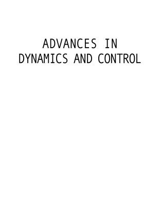 خرید و دانلود نسخه کامل کتاب Advances in Dynamics and Control