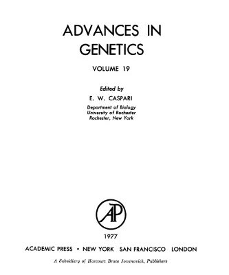 خرید و دانلود نسخه کامل کتاب Advances in Genetics, Vol. 19