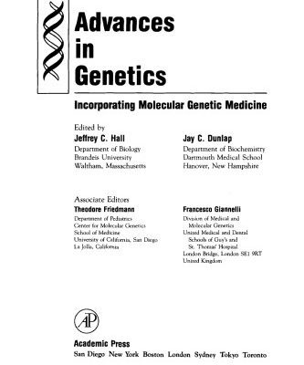 خرید و دانلود نسخه کامل کتاب Advances in Genetics, Vol. 33