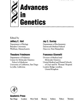 خرید و دانلود نسخه کامل کتاب Advances in Genetics, Vol. 36
