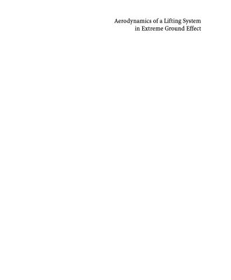 خرید و دانلود نسخه کامل کتاب Aerodynamics of a Lifting System in Extreme Ground Effect