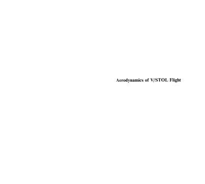 خرید و دانلود نسخه کامل کتاب Aerodynamics of V/STOL Flight