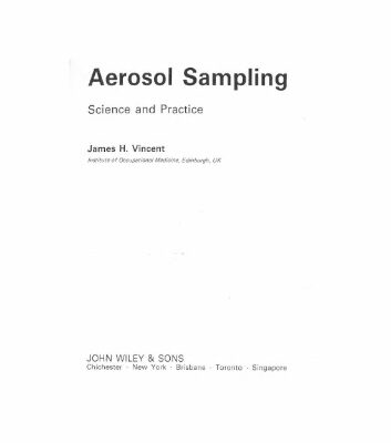 خرید و دانلود نسخه کامل کتاب Aerosol Sampling. Science and Practice