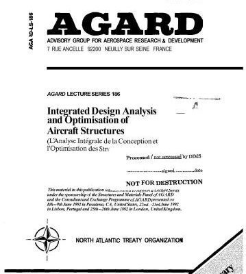 خرید و دانلود نسخه کامل کتاب AGARD. Integrated Design Analysis and Optimisation of Aircraft Structures