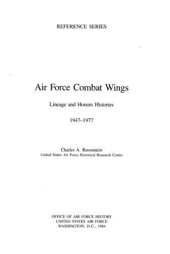 خرید و دانلود نسخه کامل کتاب Air Force Combat Wings – Lineage, Honors Hists, 1947-77_68f0363a2429b.jpeg خرید و دانلود نسخه کامل کتاب Air Force Combat Wings – Lineage, Honors Hists, 1947-77
