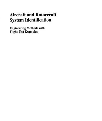 خرید و دانلود نسخه کامل کتاب Aircraft and Rotorcraft System Identification