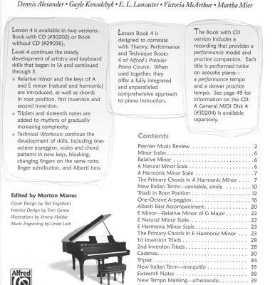 خرید و دانلود نسخه کامل کتاب Alfred’s Premier Piano Course. Lesson 4