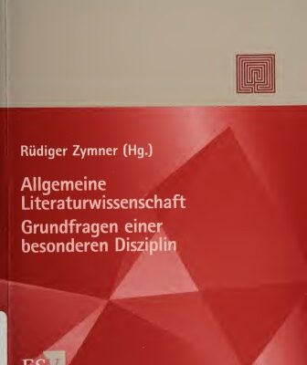 خرید و دانلود نسخه کامل کتاب Allgemeine Literaturwissenschaft. Grundfragen einer besonderen Disziplin