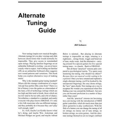 خرید و دانلود نسخه کامل کتاب Alternate Tuning Guide