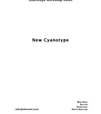 خرید و دانلود نسخه کامل کتاب Alternative Photographic Processes: New Cyanotype