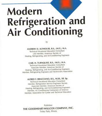 خرید و دانلود نسخه کامل کتاب Althouse, Andrew Daniel Modern refrigeration and air conditioning part 1 of 2