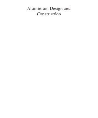 خرید و دانلود نسخه کامل کتاب Aluminium Design and Construction