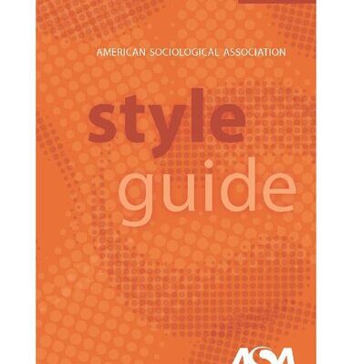 خرید و دانلود نسخه کامل کتاب American Sociological Association style guide
