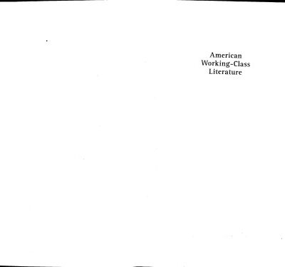 خرید و دانلود نسخه کامل کتاب American Working-Class Literature: An Anthology