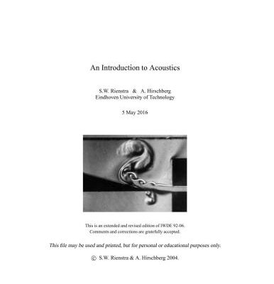 خرید و دانلود نسخه کامل کتاب An Introduction to Acoustics