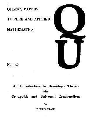 خرید و دانلود نسخه کامل کتاب An introduction to homotopy theory via groupoids and universal constructions