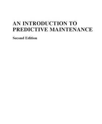 خرید و دانلود نسخه کامل کتاب An Introduction to Predictive Maintenance