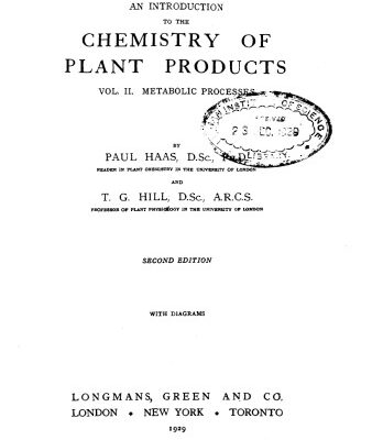 خرید و دانلود نسخه کامل کتاب an introduction to the chemistry of plant products