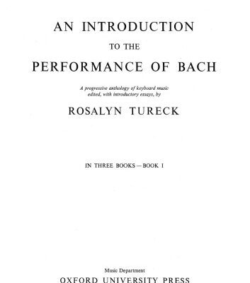 خرید و دانلود نسخه کامل کتاب An Introduction to the Performance of Bach