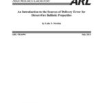 خرید و دانلود نسخه کامل کتاب An introduction to the sources of delivery error for direct-fire ballistic projectiles
