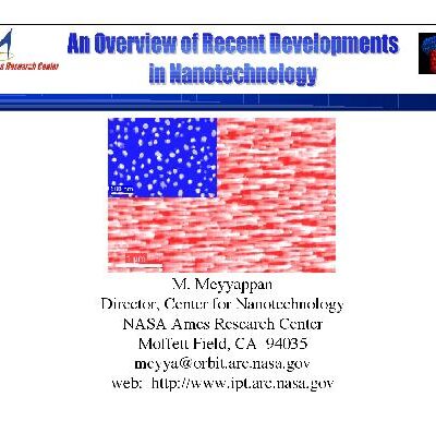 خرید و دانلود نسخه کامل کتاب An Overview Of Recent Developments In Nanotechnology