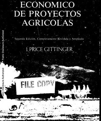 خرید و دانلود نسخه کامل کتاب Analisis economico de proyectos agricolas