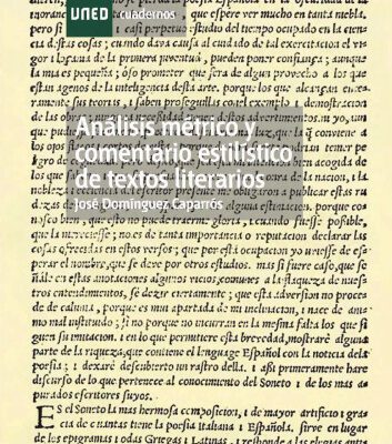 خرید و دانلود نسخه کامل کتاب Análisis métrico y comentario estilístico de textos literarios