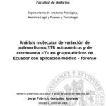 خرید و دانلود نسخه کامل کتاب Análisis molecular de variación de polimorfismos STR autosómicos y de cromosomas “Y” en grupos étnicos de Ecuador con aplicación médico-forense