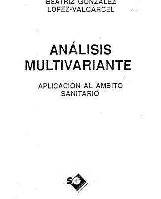 خرید و دانلود نسخه کامل کتاب Análisis multivariante: aplicación al ámbito sanitario