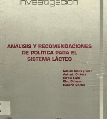 خرید و دانلود نسخه کامل کتاب Análisis y recomendaciones de política para el sistema lácteo