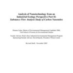 خرید و دانلود نسخه کامل کتاب Analysis of Nanotechnology from an Industrial Ecology Perspective Part II: Substance Flow Analysis Study of Carbon Nanotubes