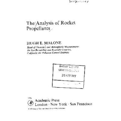 خرید و دانلود نسخه کامل کتاب Analysis of Rocket Propellants