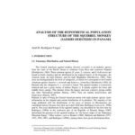 خرید و دانلود نسخه کامل کتاب Analysis of the hypothetical population structure of the squirrel monkey  (Saimiri oerstedii) in Panama