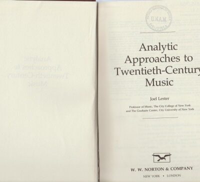 خرید و دانلود نسخه کامل کتاب Analytic Approaches to Twentieth Century Music