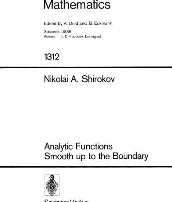 خرید و دانلود نسخه کامل کتاب Analytic Functions Smooth up to the Boundary