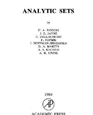 خرید و دانلود نسخه کامل کتاب Analytic sets. London school 1978