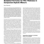 خرید و دانلود نسخه کامل کتاب Analytical Formulas for Film Thickness in Compacted Asphalt Mixture