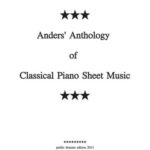 خرید و دانلود نسخه کامل کتاب Anders’ Anthology of Classical Piano Sheet Music