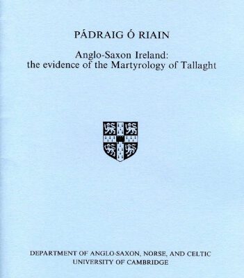 خرید و دانلود نسخه کامل کتاب Anglo-Saxon Ireland: the Evidence of the Martyrology of Tallaght