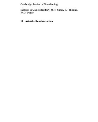 خرید و دانلود نسخه کامل کتاب Animal Cells as Bioreactors