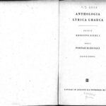 خرید و دانلود نسخه کامل کتاب Anthologia Lyrica Graeca Fasc. 1 Poetae Elegiaci