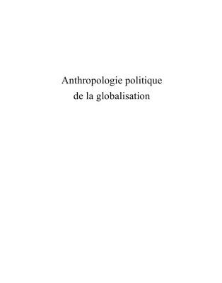 خرید و دانلود نسخه کامل کتاب Anthropologie politique de la globalisation