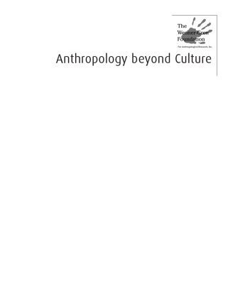 خرید و دانلود نسخه کامل کتاب Anthropology Beyond Culture