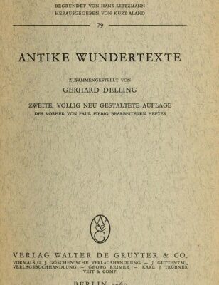 خرید و دانلود نسخه کامل کتاب Antike Wundertexte